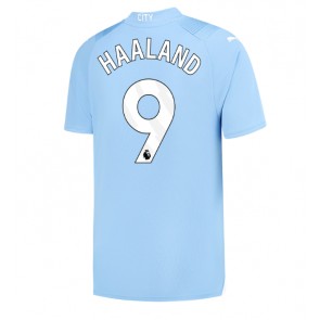 Manchester City Erling Haaland #9 Replika Hjemmebanetrøje 2023-24 Kortærmet